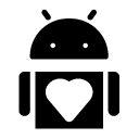 favourite android glyph Icon