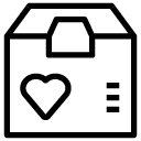 favourite package line Icon