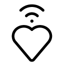 favourite wireless line Icon