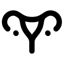 female reproduction line icon