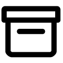 filing box line icon