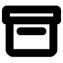 filing box solid icon
