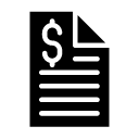 finance document glyph Icon