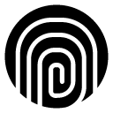 fingerprint glyph Icon