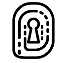 fingerprint key_1 line Icon