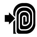 fingerprint log in glyph Icon
