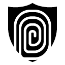 fingerprint security glyph Icon