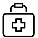 first aid box line Icon