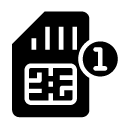 first simcard glyph Icon