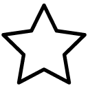 five point star line Icon