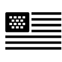 flag of the united stated of america glyph Icon