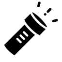 flash light glyph Icon