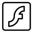 flash player line Icon