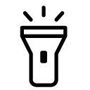 flashlight Line Icon