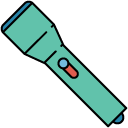 flashlight filled outline Icon