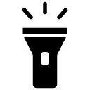 flashlight glyph Icon