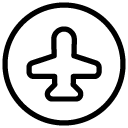 flight travel line Icon