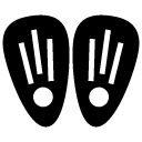 flippers glyph Icon