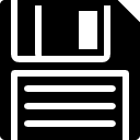floppy disk filled outline Icon