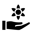 flower care glyph Icon