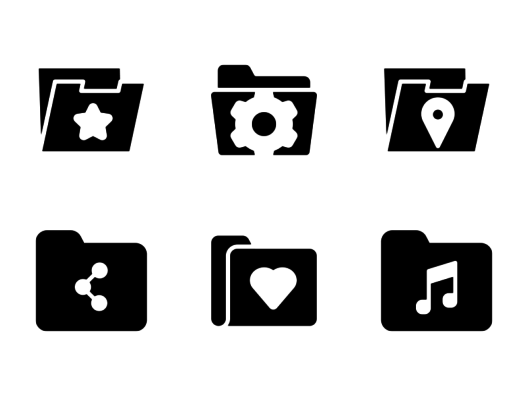 folders-glyph-icons