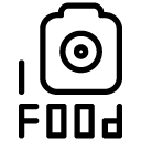 food photography line Icon