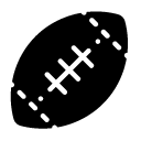 foot ball glyph Icon