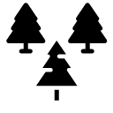 forest glyph Icon