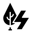 forest lightening glyph Icon