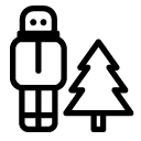 forest man line Icon