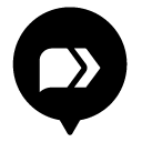 forward chat ten glyph Icon