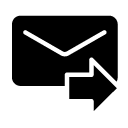 forward mail glyph Icon
