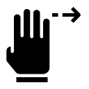 four move right glyph Icon