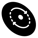 frisbee glyph Icon