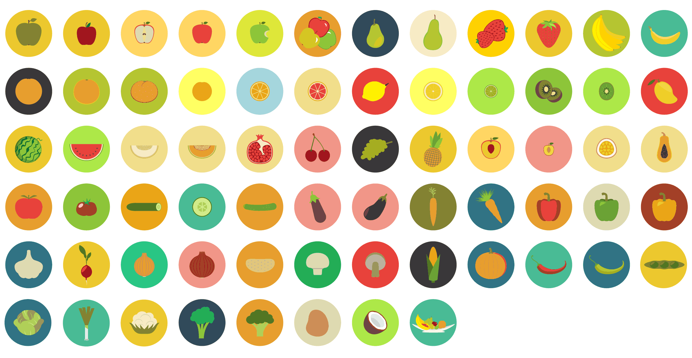 fruits-and-vegetables-flat-icons-vol-1-preview