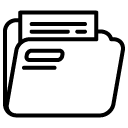 full folder line icon