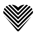 full heart glyph Icon