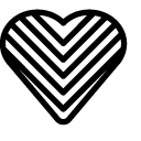 full heart line Icon