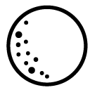 full moon line Icon