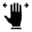 full move left right glyph Icon