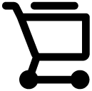 full shopping cart line icon