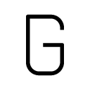 g glyph Icon
