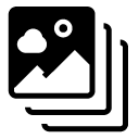 gallery images glyph Icon