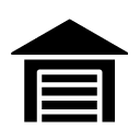garage glyph Icon