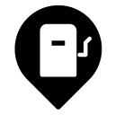 gas station glyph Icon