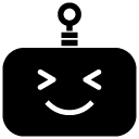 giggle glyph Icon