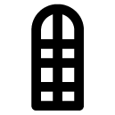 glass door line icon