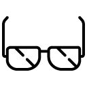 glasses solid icon