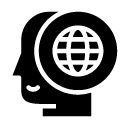 global thought glyph Icon