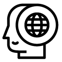 global thought line Icon